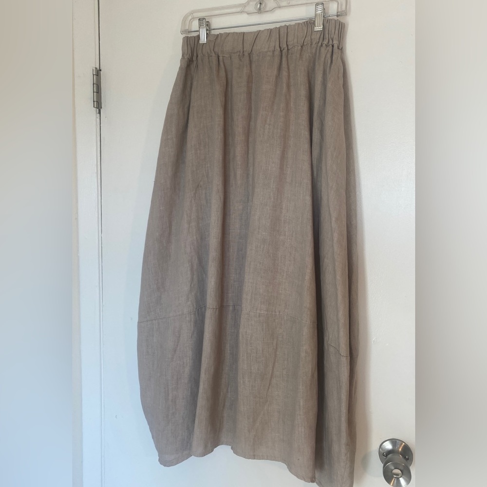 Italian Boutique Linen Skirt - Picture 5 of 8